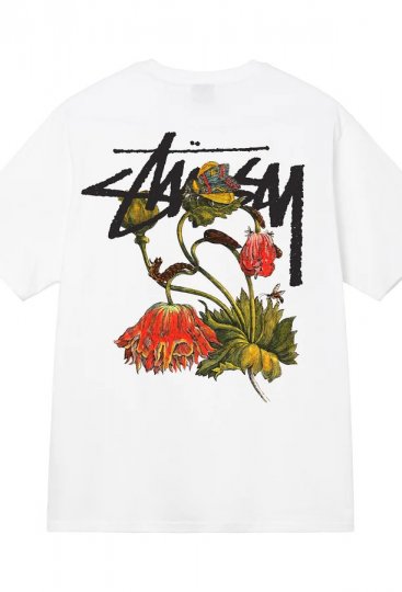 STUSSY WITHERED FLOWER TEE