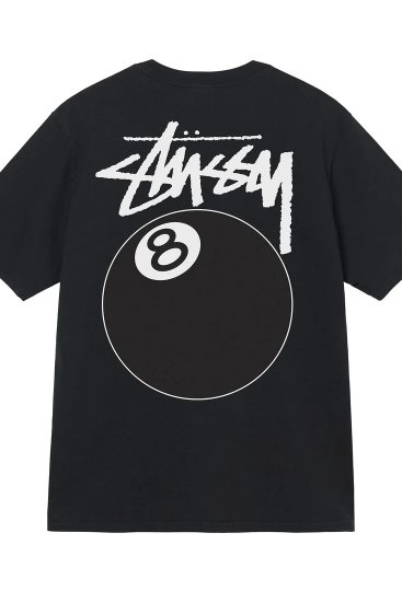 STUSSY 8 BALL PIGMENT DYED TEE