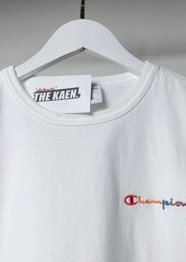 CHAMPION DYED EMBROIDERED RAINBOW T-SHIRT