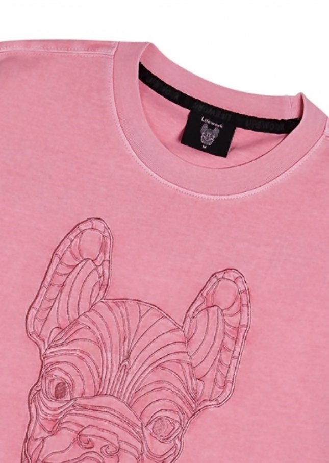 LIFEWORK PIGMENTED EMBROIDERED T-SHIRT