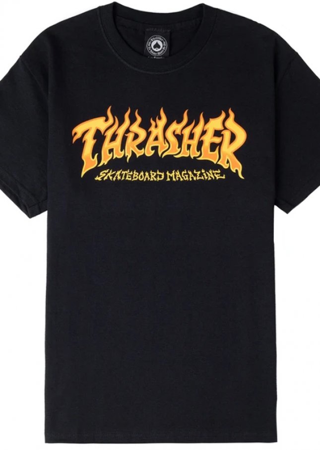 THRASHER  FIRE T-SHIRT